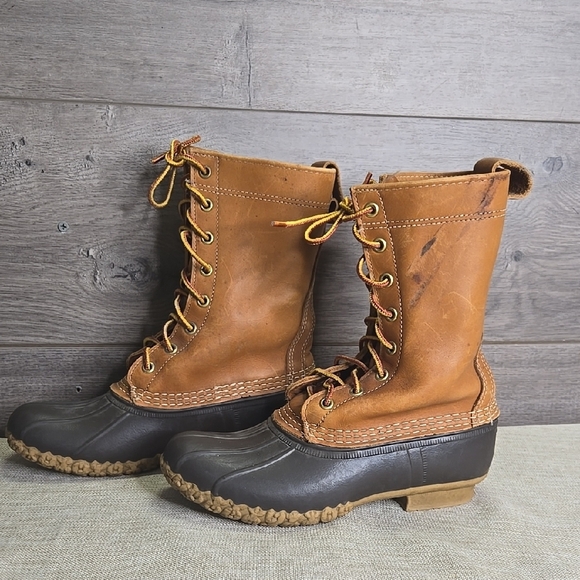 L.L. Bean Unisex Duck Boots size M6 L 8 - Picture 2 of 9